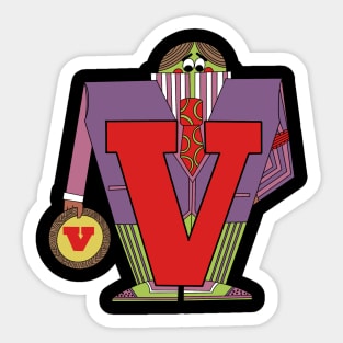 The Letter People: Mr. V Sticker